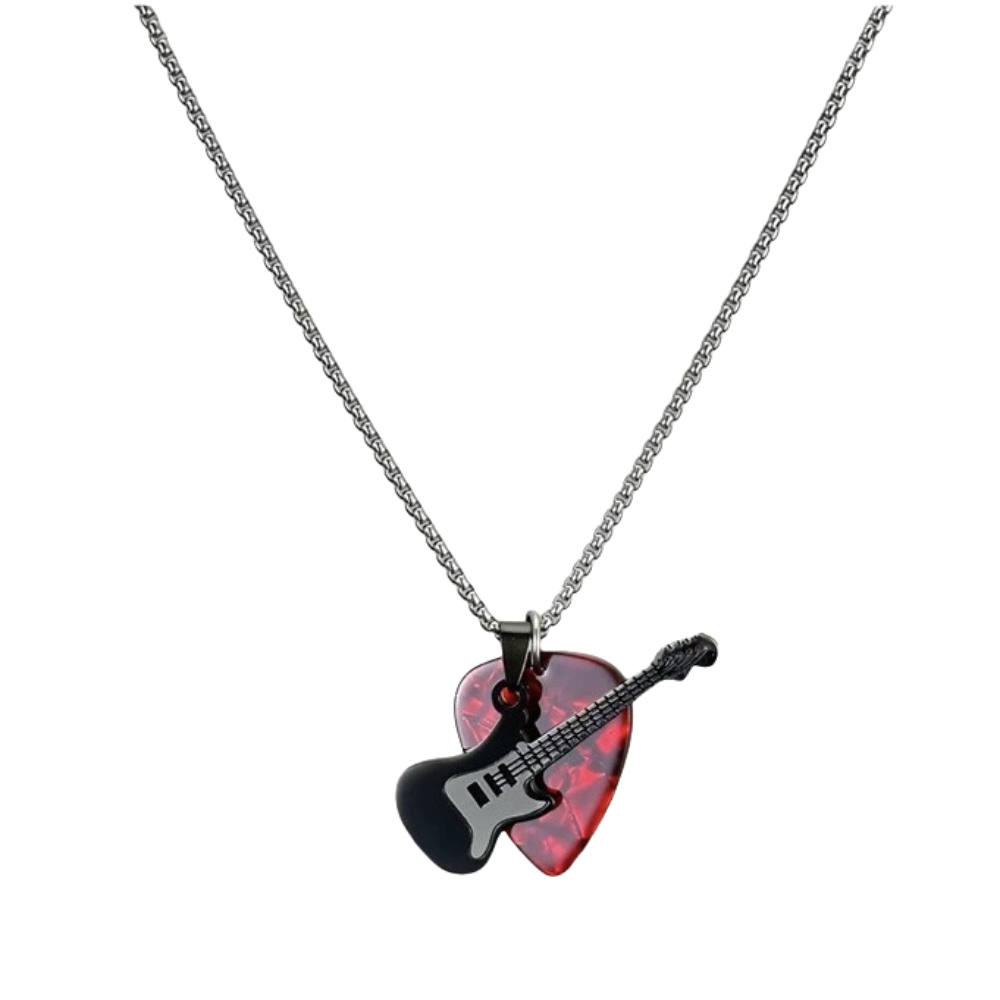 Electric Guitar Pick Pack - 힙합 기타 피크 펜던트 목걸이 티타늄