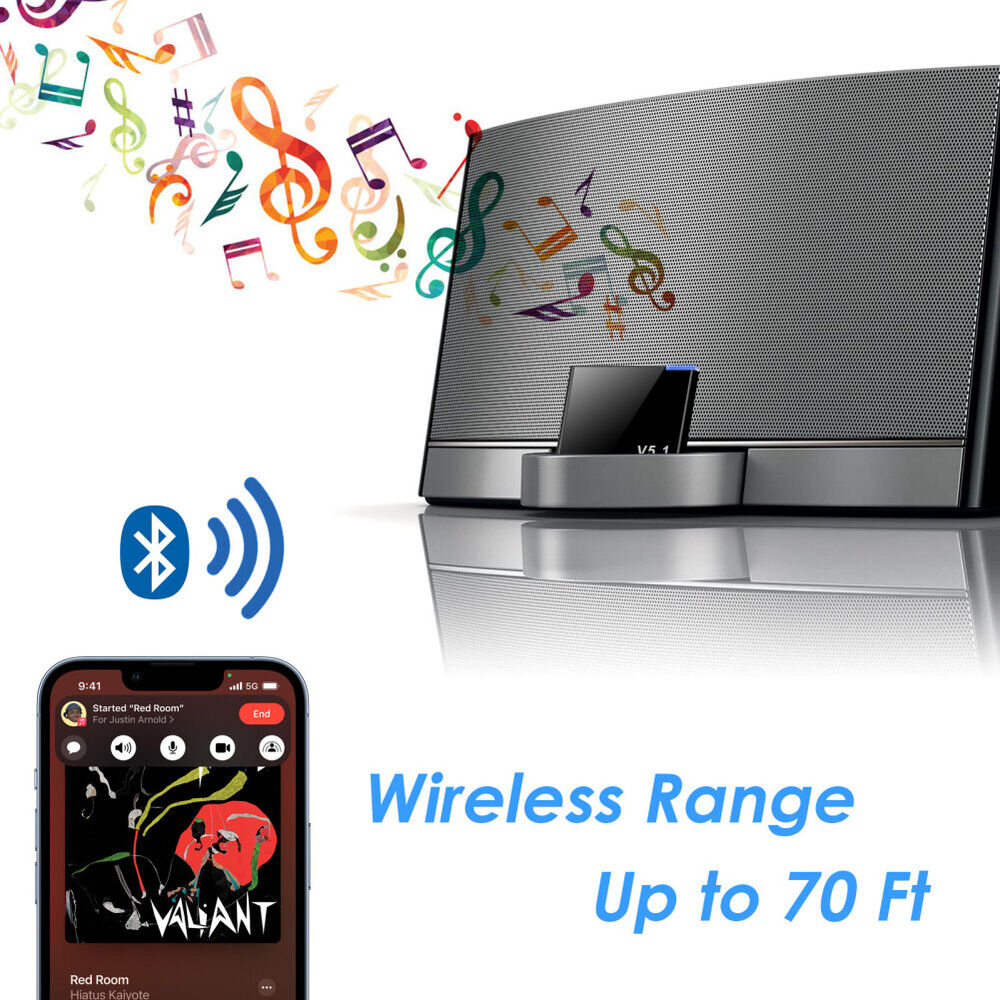 Audio Music Wave - iPhone iPod 스피커용 30핀 I-WAVE 블루투스