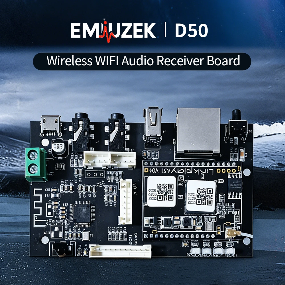 Audio Music By - EMIUZEK D50 무선 오디오 수신기 보드