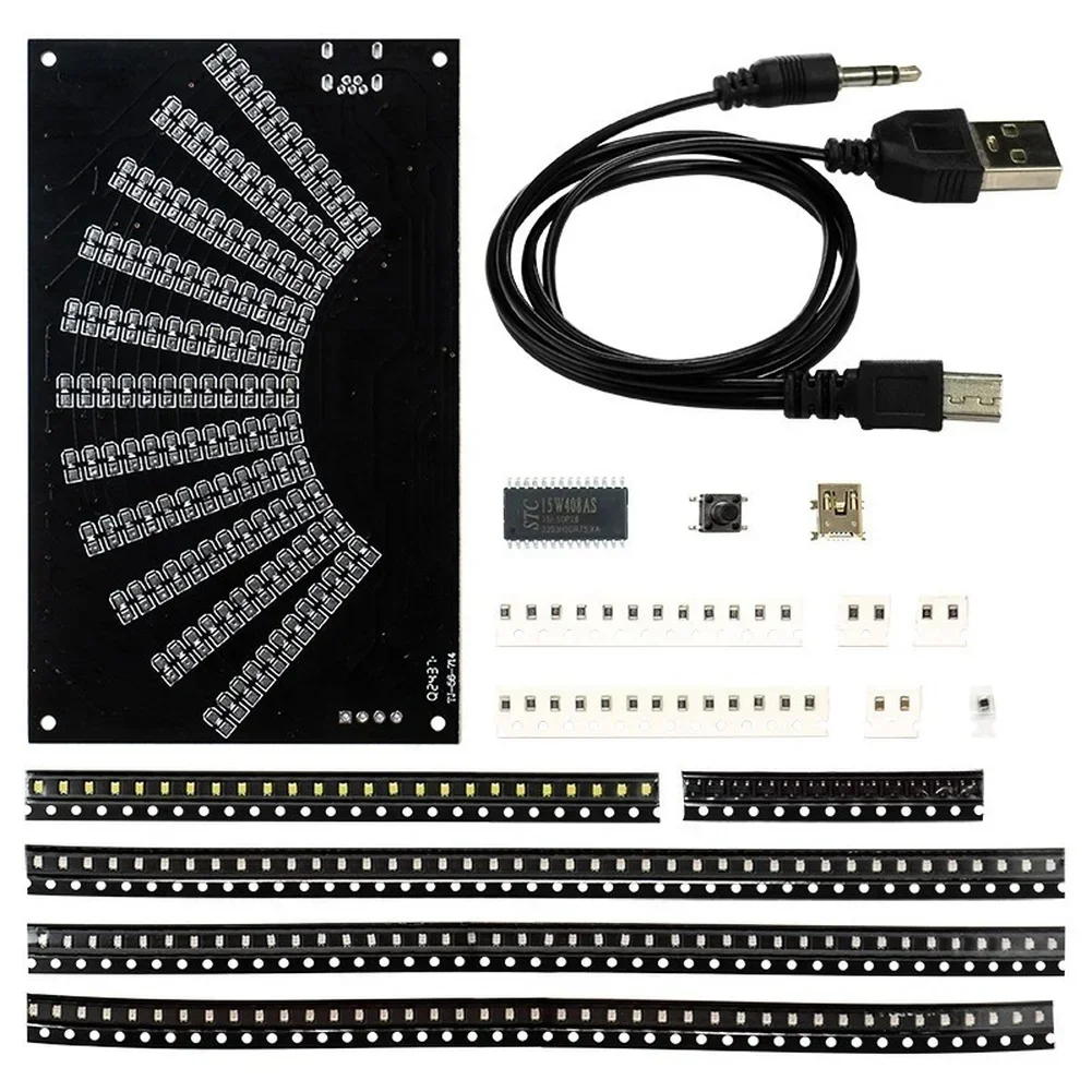 Audio Music Visualizer Free - DIY LED 음악 스펙트럼 디스플레이 키트,