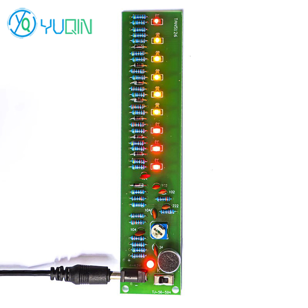Audio Music Production - 9단계 오디오 LED 음성 제어 발광