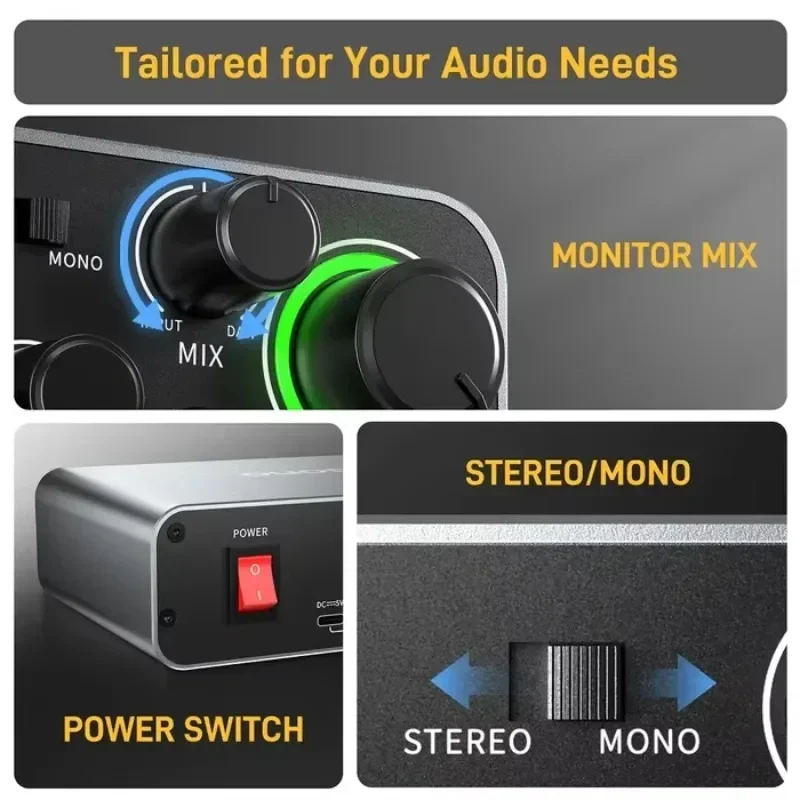 Audio Music Software - 재고 있음 MAONO PS22 프로페셔널 오디오