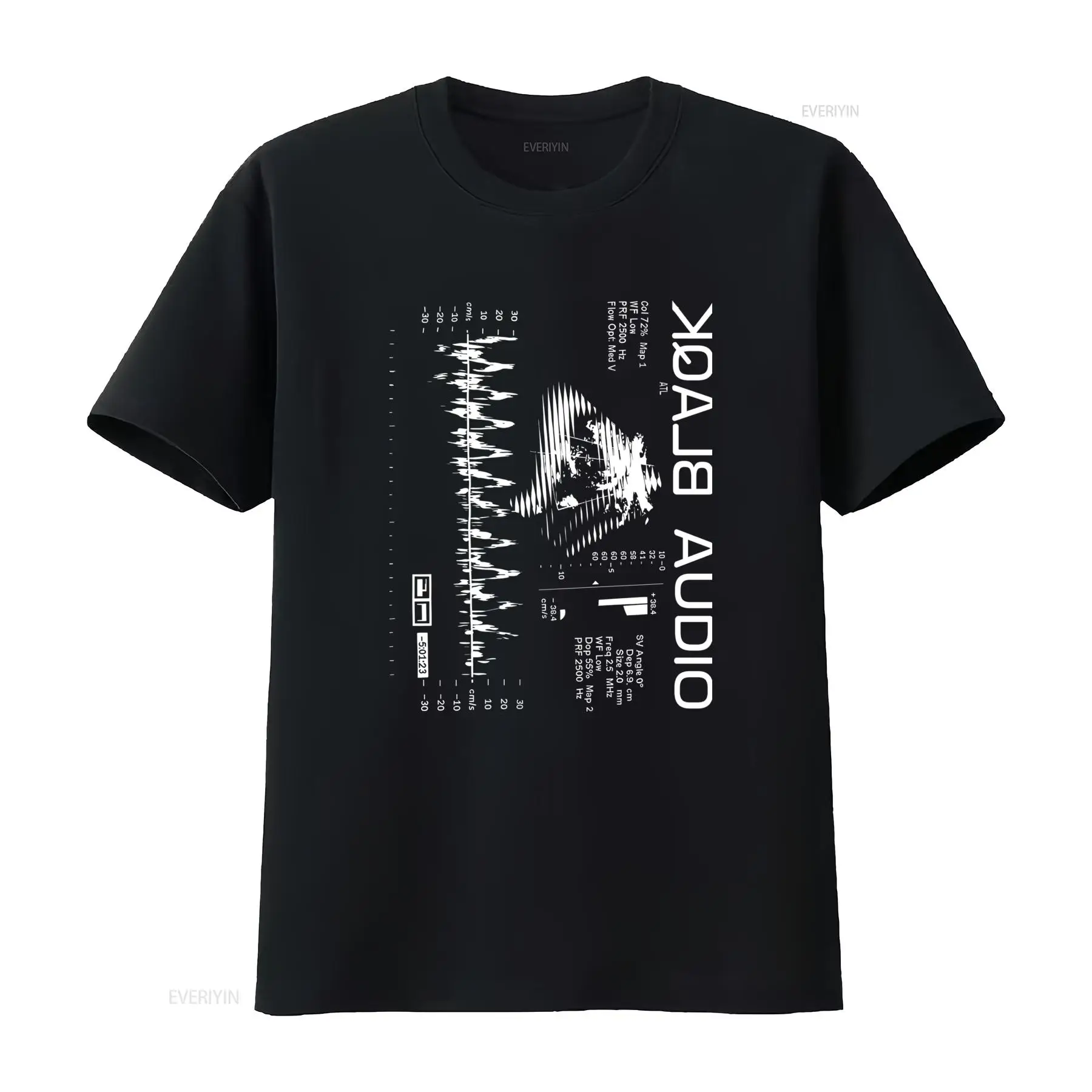 Audio Music Wave - Glitch Streetwear 오디오 사운드 웨이브 프린트