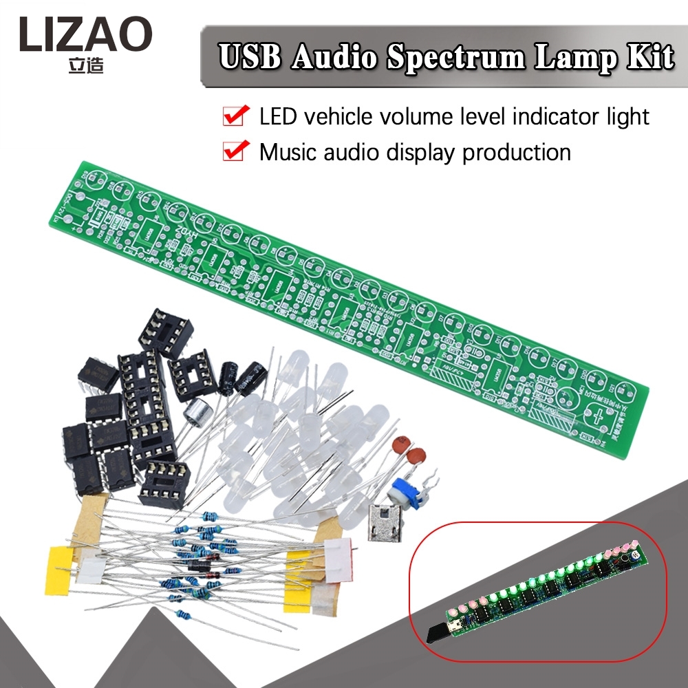 USB 오디오 스펙트럼 램프 DIY 키트, 음악 디스플 - Audio Music Visualizer Free 리뷰 및 가격