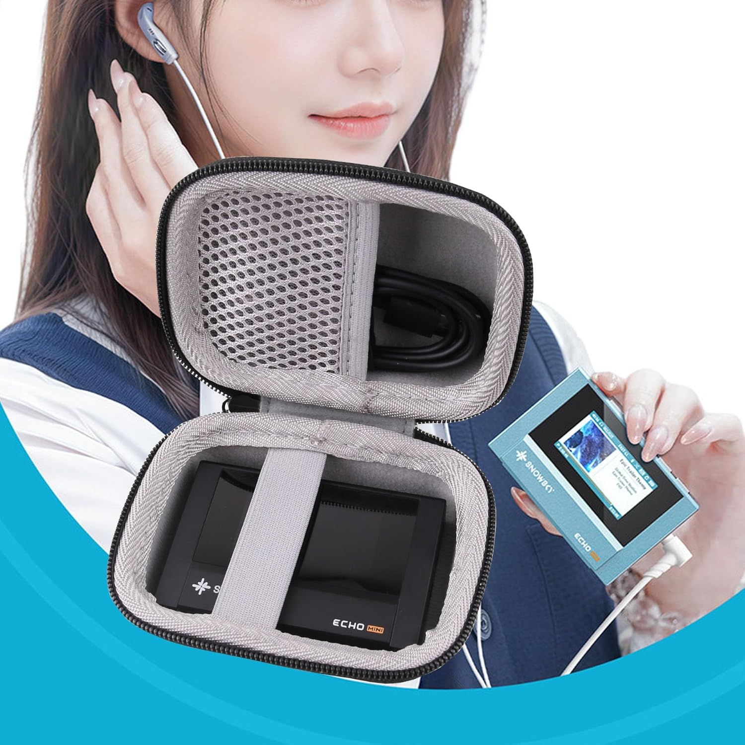 MECHEN D53 MP3 음악 플레이어용 하드 EVA - Audio Music Play 리뷰 및 가격