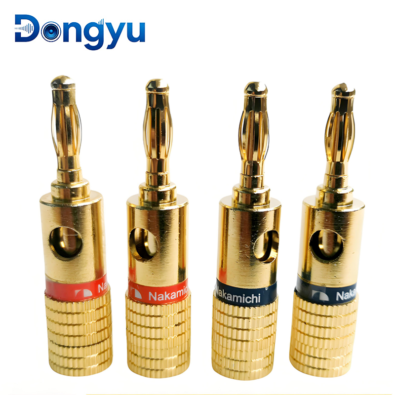 4MM 나카미치 바나나 커넥터 플러그 잭 금도금 음악  - Audio Music Sound 리뷰 및 가격