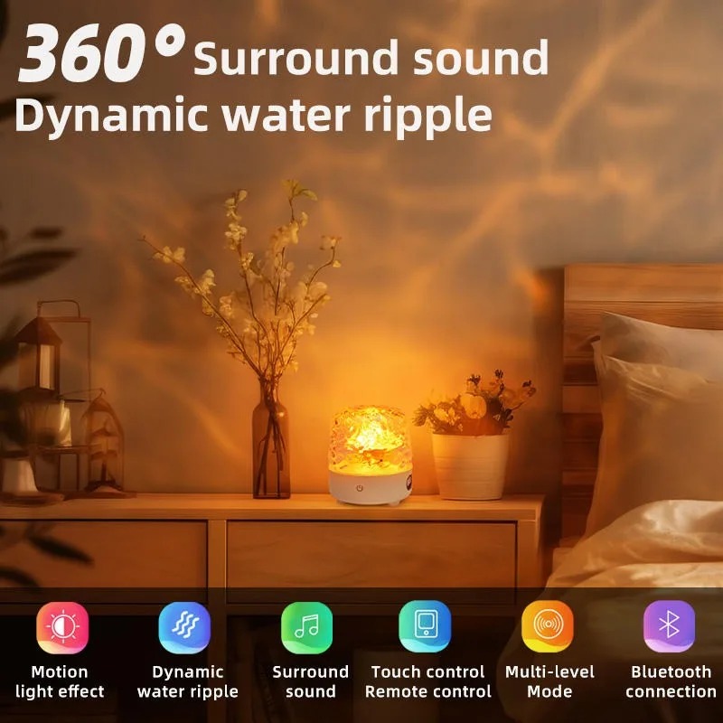 동적 물 잔물결 파도 프로젝터 블루투스 스피커 침실 야 - Audio Music Wave 리뷰 및 가격