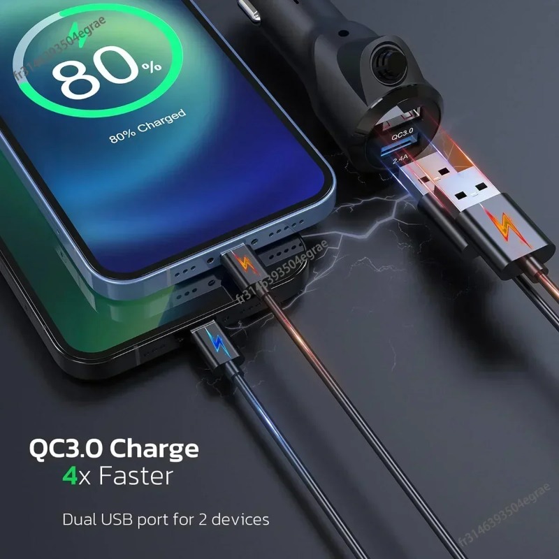QC3.0 듀얼 USB 차량용 FM 송신기 컬러 LCD - Audio Music Play 리뷰 및 가격