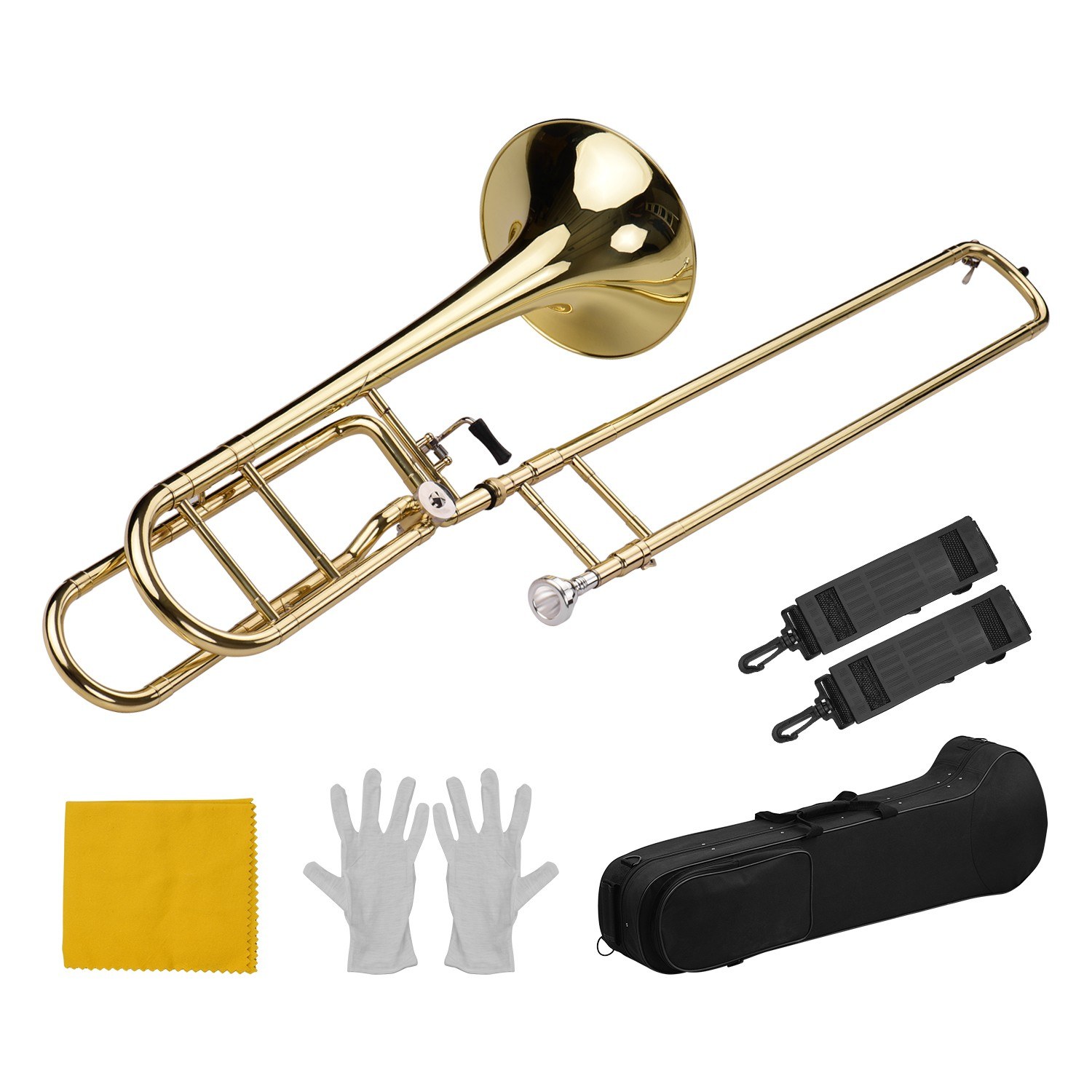 업그레이드된 중급 Bb 플랫 테너 슬라이드 트롬본 (F - Trombone Mouthpiece 리뷰 및 가격