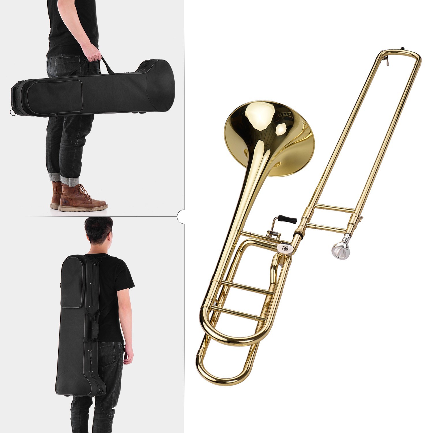 업그레이드된 중급 Bb 플랫 테너 슬라이드 트롬본 (F - Trombone Mouthpiece 리뷰 및 가격