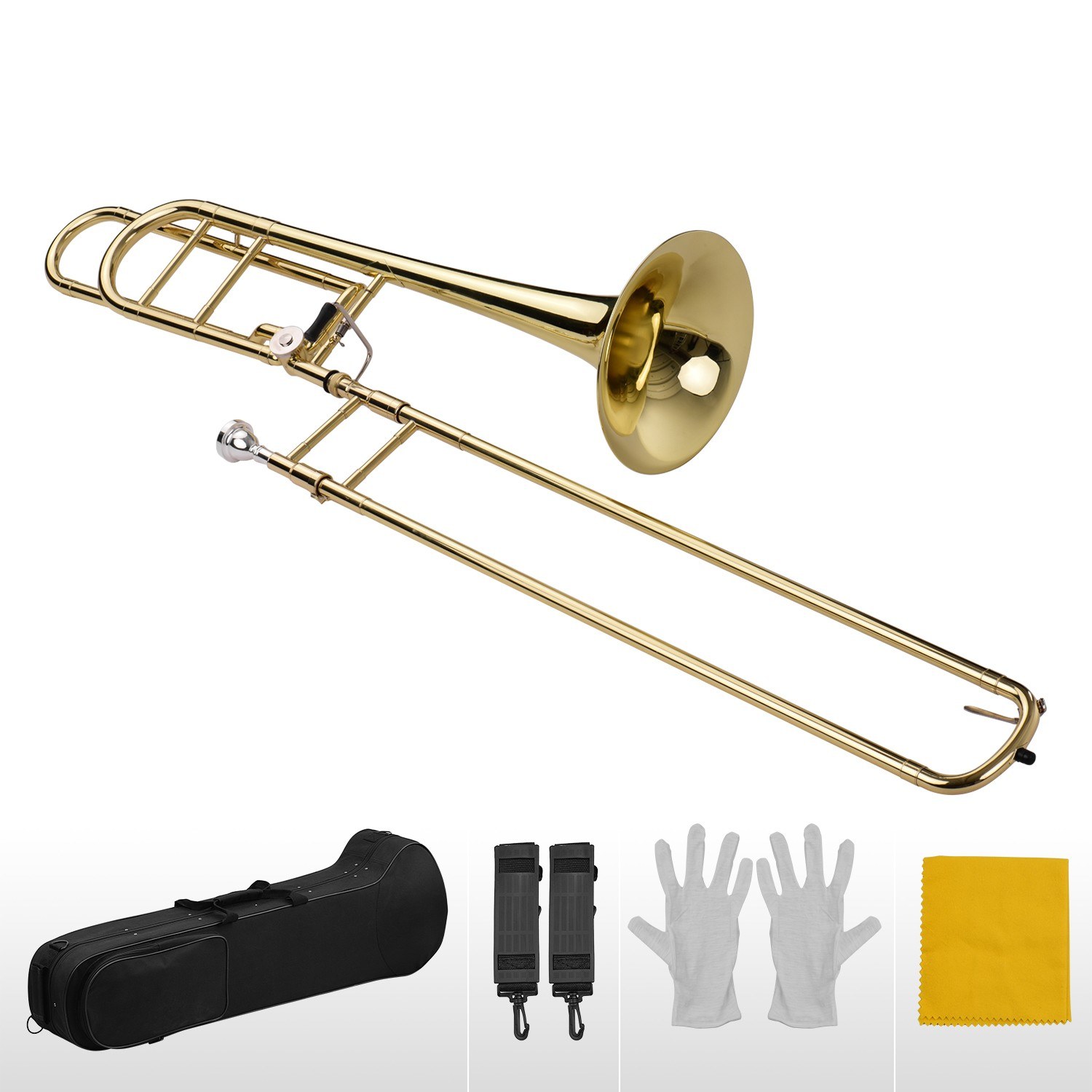 업그레이드된 중급 Bb 플랫 테너 슬라이드 트롬본 (F - Trombone Mouthpiece 리뷰 및 가격