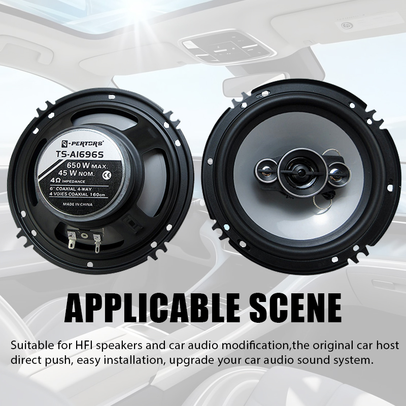 2개입 6인치 하이파이 동축 서브우퍼 스피커 650W  - Audio Universal Music 리뷰 및 가격