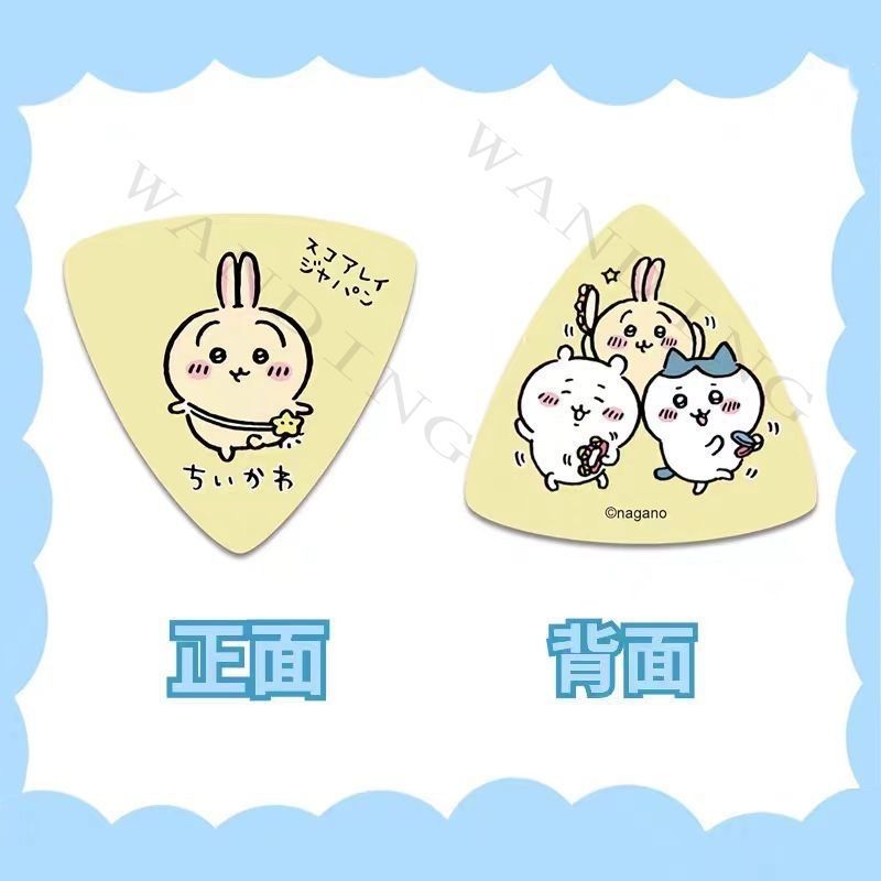 귀여운 치이카와 삼각형 기타 피크, 노란색 파란색 분홍 - Electric Guitar Pick Pack 리뷰 및 가격