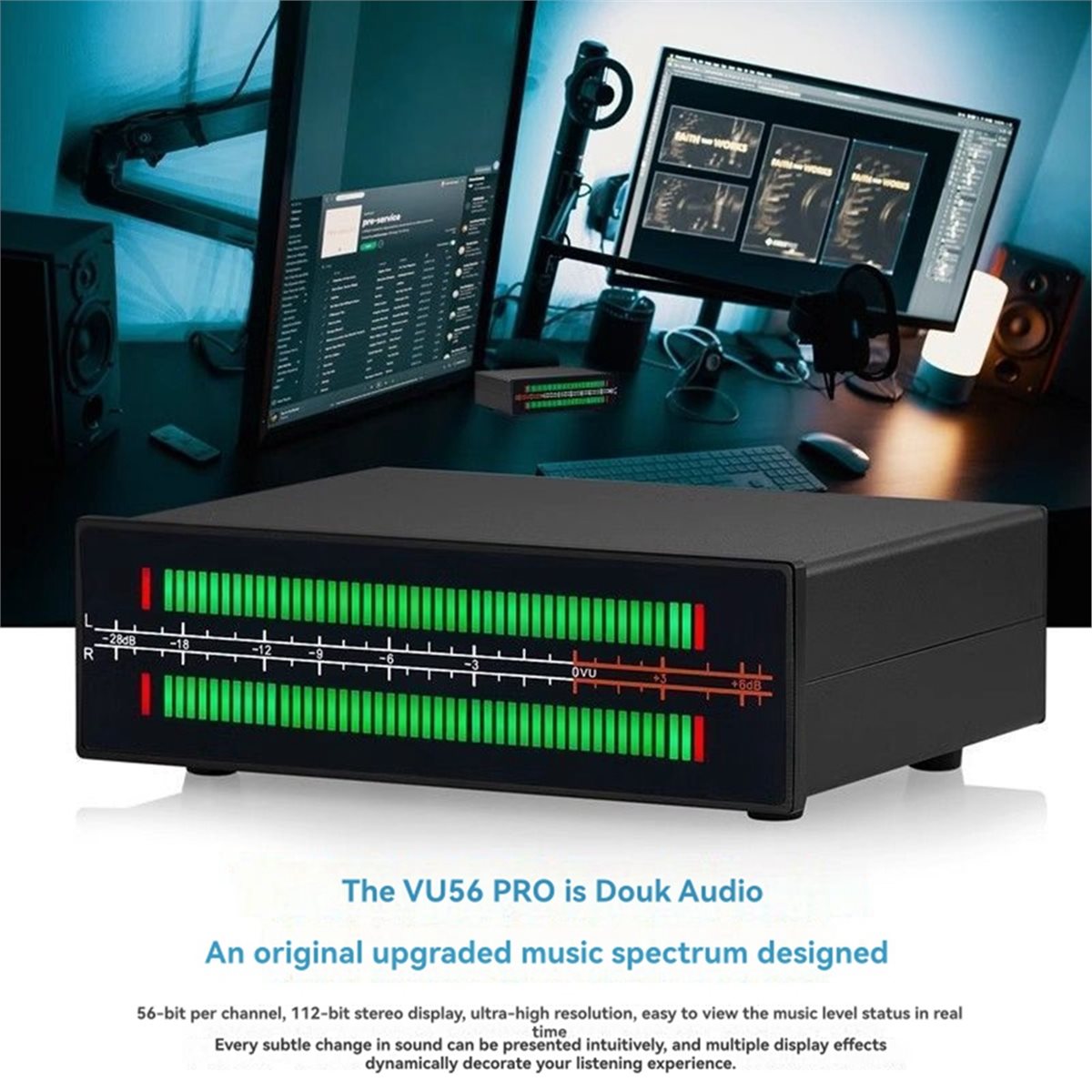 A40I VU56-PRO 듀얼 채널 음악 스펙트럼 분석 - Audio Music Visualizer Free 리뷰 및 가격