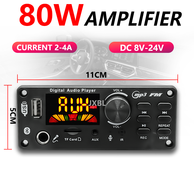 80W 블루투스 5.0 MP3 디코더 보드 2x40W  - Audio Music Play 리뷰 및 가격