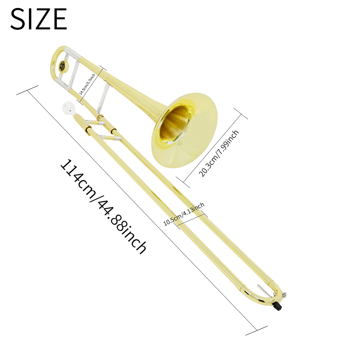 Bb 알토 트롬본 M MBAT 브라스 래커 톤 B 플랫 - Trombone Mouthpiece 리뷰 및 가격