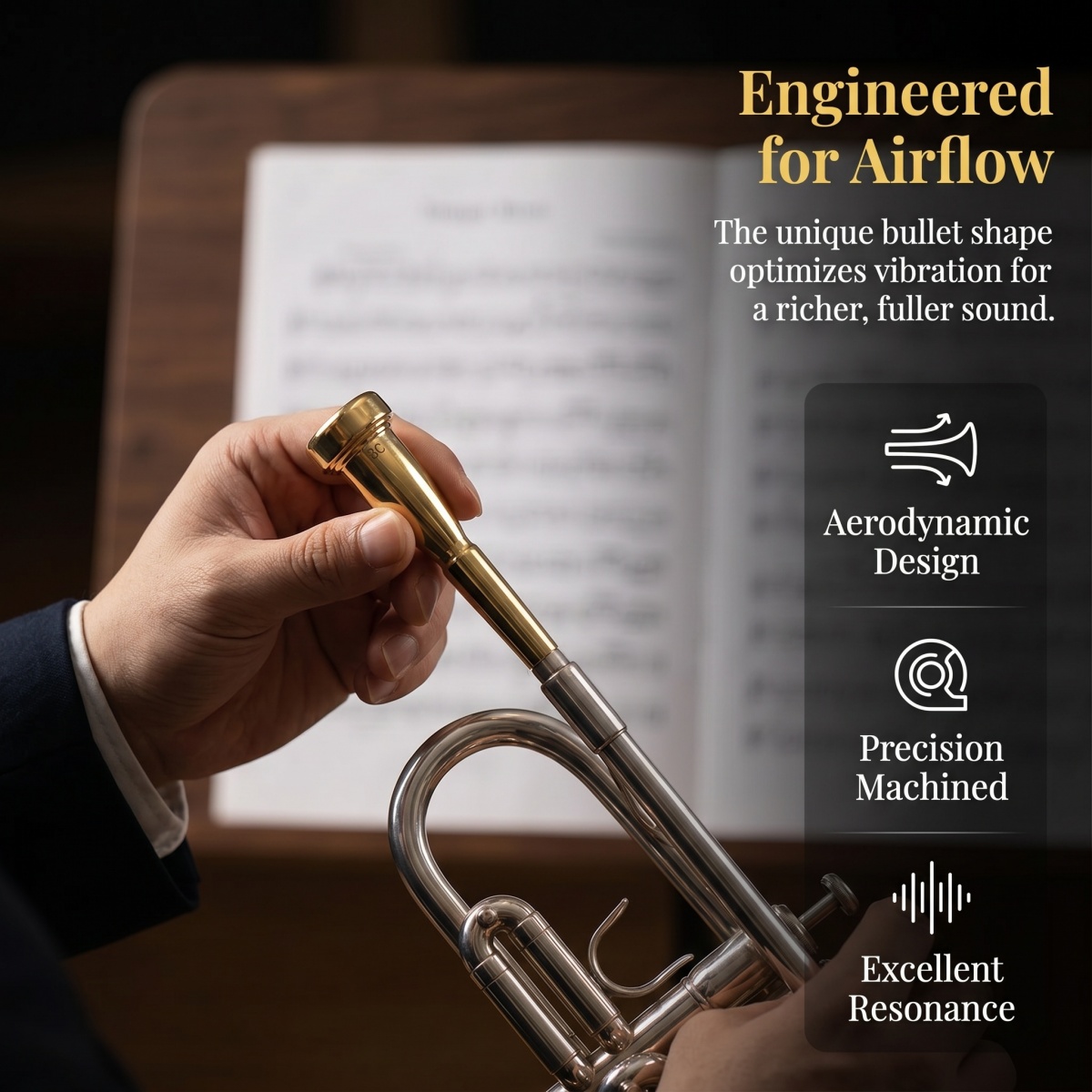 미와이어 3C/5C/7C 불릿 트럼펫 마우스피스 – 황 - Trombone Mouthpiece 리뷰 및 가격