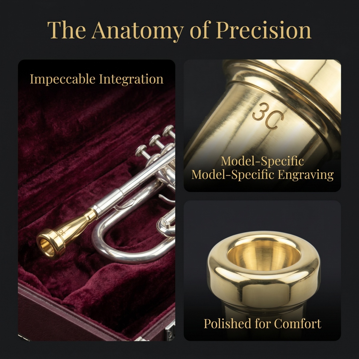 미와이어 3C/5C/7C 불릿 트럼펫 마우스피스 – 황 - Trombone Mouthpiece 리뷰 및 가격
