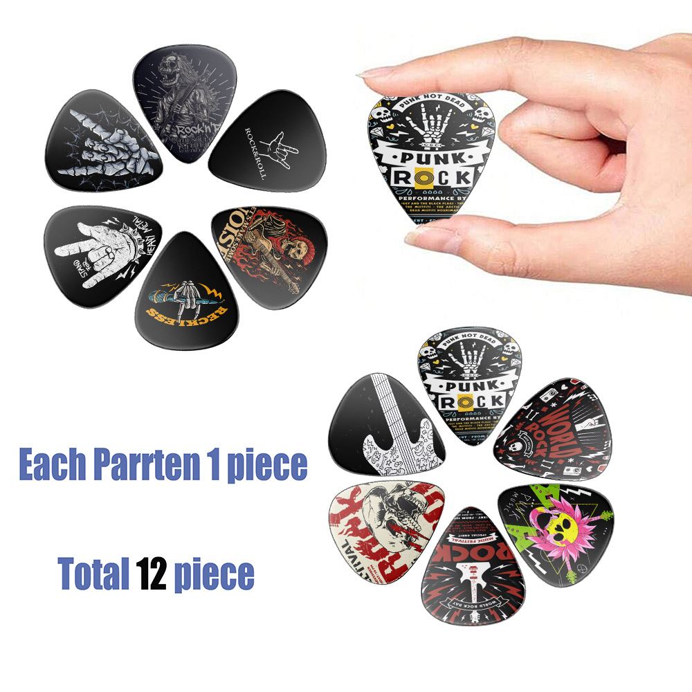 12개 기타 피크 0.46mm 0.71mm 0.96mm - Electric Guitar Pick Pack 리뷰 및 가격